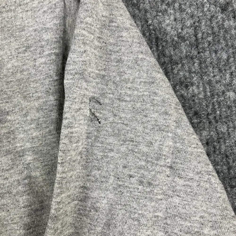 Nike Long Sleeve‎ Shirt Womens L Gray Just Do It Blue Graphic Athletic Tee